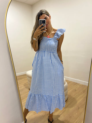 VESTIDO VOLANTE VICHY