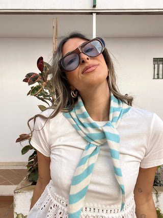 PAÑUELO BANDANA PUNTO RAYAS