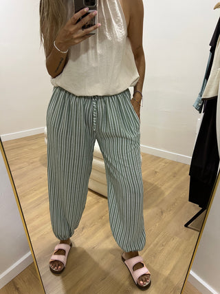 PANTALÓN BOMBACHO RAYAS