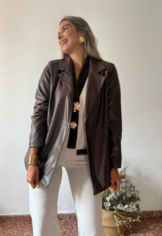 BLAZER EFECTO PIEL