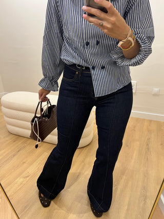 JEANS FLARE OSCUROS