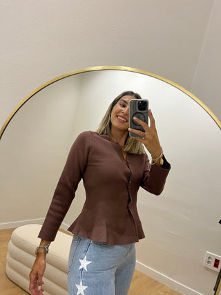 CÁRDIGAN PEPLUM