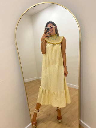 VESTIDO MINI RAYAS VOLANTE
