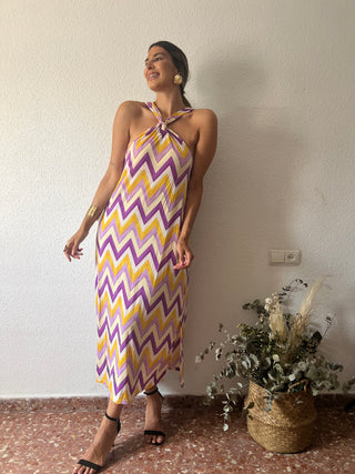 VESTIDO FLUIDO RAYAS