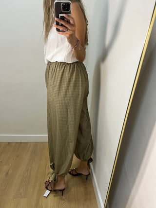 PANTALÓN BOMBACHO VICHY LAZOS