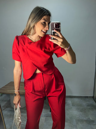 CHAQUETA CROP CRUZADA