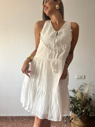 VESTIDO VOLANTES CROCHET