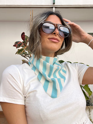 PAÑUELO BANDANA PUNTO RAYAS