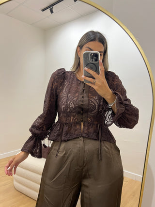 CAMISA VOLANTES ENCAJE