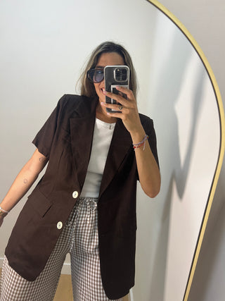 BLAZER LINO MANGA CORTA