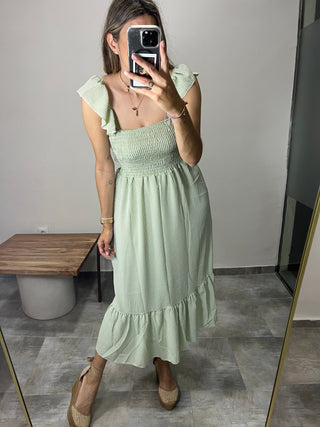 VESTIDO VICHY VOLANTES