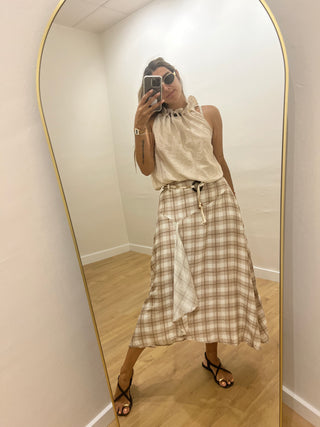 FALDA FLUIDA CUADROS