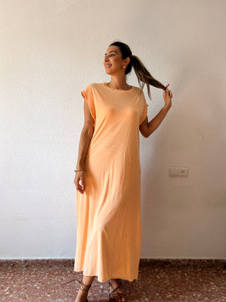 VESTIDO BÁSICO MELOCOTÓN