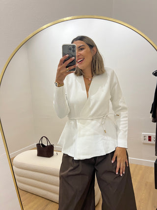 CHAQUETA PUNTO CINTURÓN