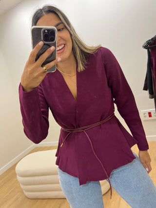 CHAQUETA PUNTO CINTURÓN