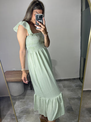 VESTIDO VICHY VOLANTES