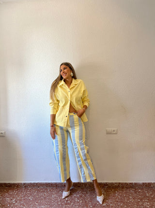 PANTALÓN BALLON RAYAS
