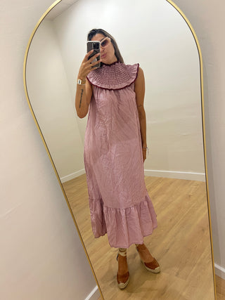 VESTIDO MINI RAYAS VOLANTE