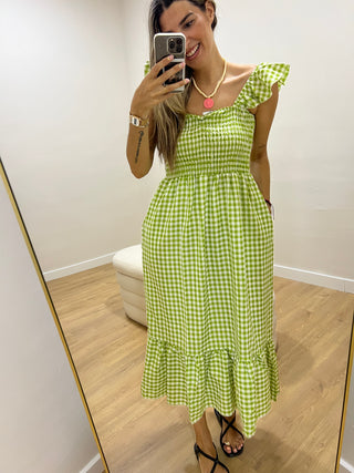 VESTIDO VOLANTE VICHY