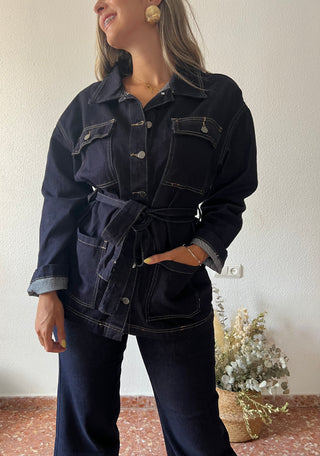 CHAQUETA SAHARIANA DENIM