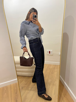 JEANS FLARE OSCUROS