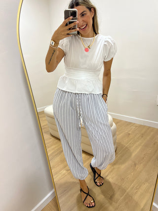 PANTALÓN BOMBACHO RAYAS