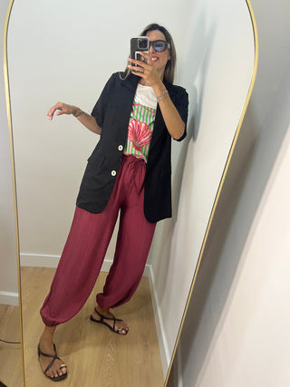 PANTALÓN BOMBACHO FRAMBUESA