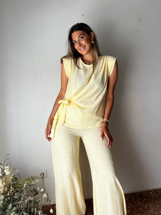 CONJUNTO LINO RAYAS LAZO