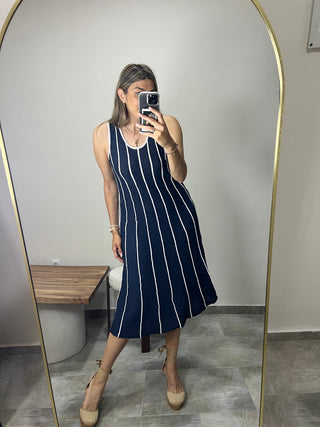 VESTIDO PUNTO RAYAS