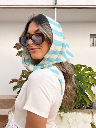 PAÑUELO BANDANA PUNTO RAYAS