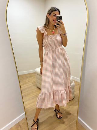 VESTIDO VOLANTE VICHY