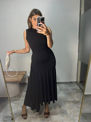 VESTIDO ASIMÉTRICO VOLANTE