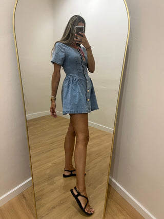 VESTIDO VOLUMEN DENIM