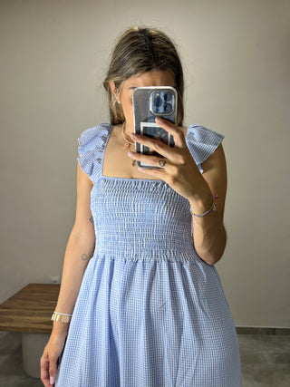 VESTIDO VICHY VOLANTES