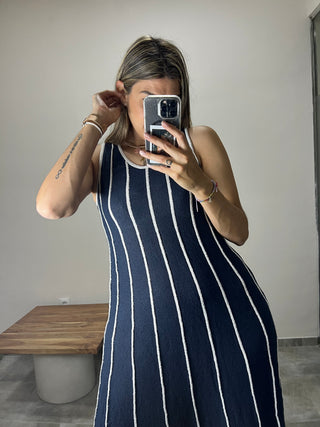 VESTIDO PUNTO RAYAS