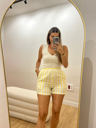 SHORT ALGODÓN RAYAS