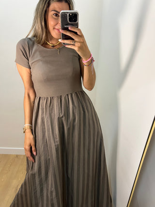 VESTIDO COMBINADO RAYAS