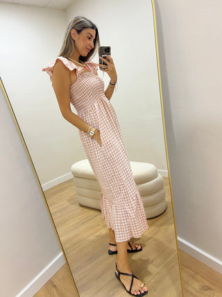 VESTIDO VOLANTE VICHY