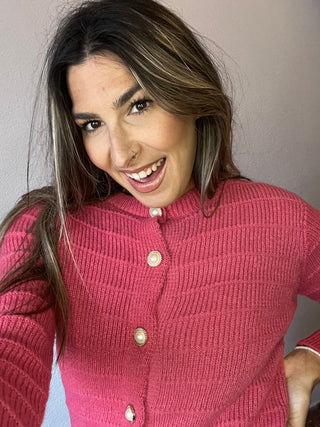 CÁRDIGAN BOTÓN DORADO