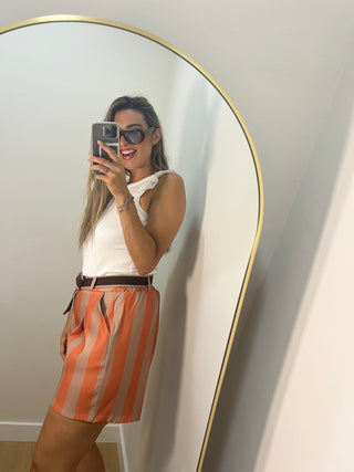 SHORT CINTURÓN RAYAS