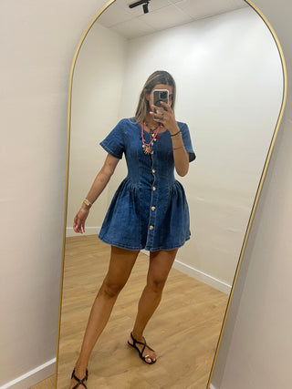 VESTIDO VOLUMEN DENIM