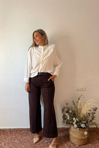 JEANS CHOCOLATE CINTURÓN