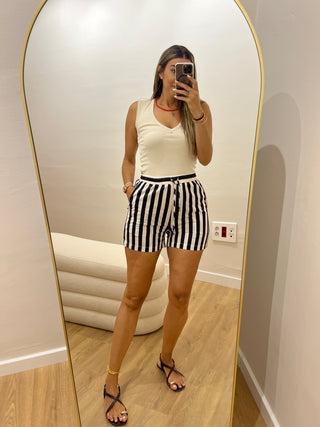 SHORT ALGODÓN RAYAS