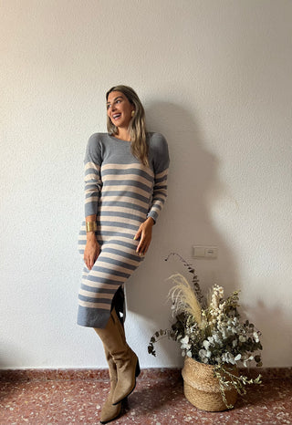 VESTIDO MIDI PUNTO
