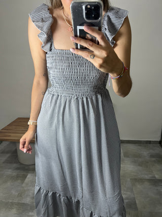 VESTIDO VICHY VOLANTES