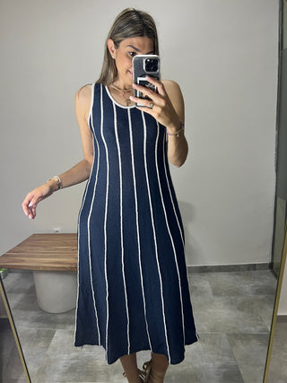 VESTIDO PUNTO RAYAS