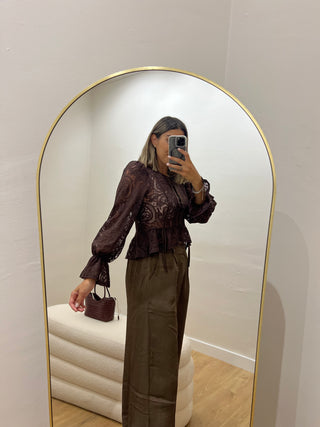 CAMISA VOLANTES ENCAJE