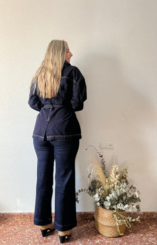 CHAQUETA SAHARIANA DENIM