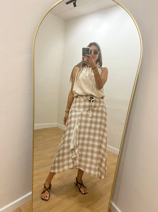 FALDA FLUIDA CUADROS