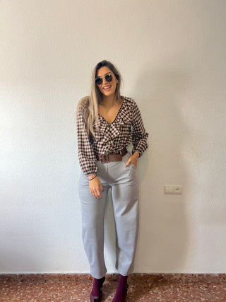 BLUSA LEÑADOR VOLANTE